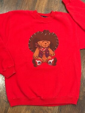 Vintage Western Bear Graphic Sweatshirt